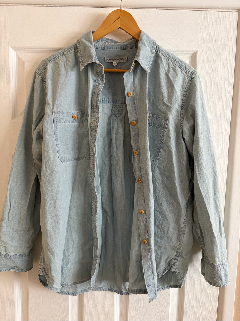 Outerknown Light Blue Denim Shirt - M